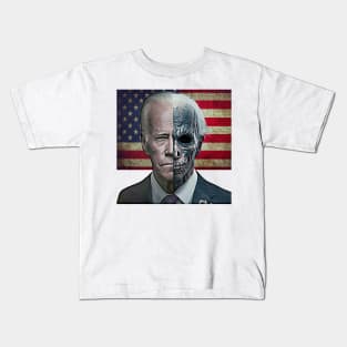 Two-Faced Politicians Presidential Election 2024 Joe Biden Kids T-Shirt